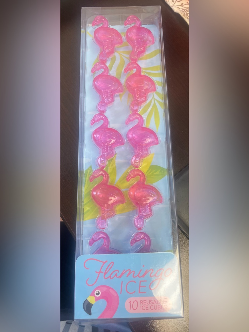 Pink Flamingo Reusable Ice Cubes (Set of 10)